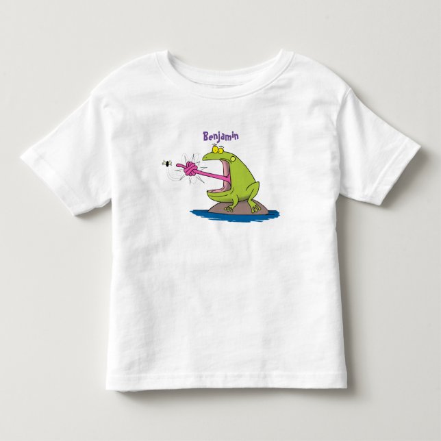 Camiseta Sapo engraçado e desenho animado (Frente)