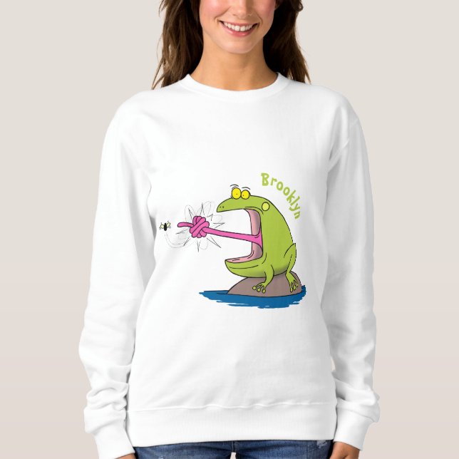 Camiseta Sapo engraçado e desenho animado (Frente)