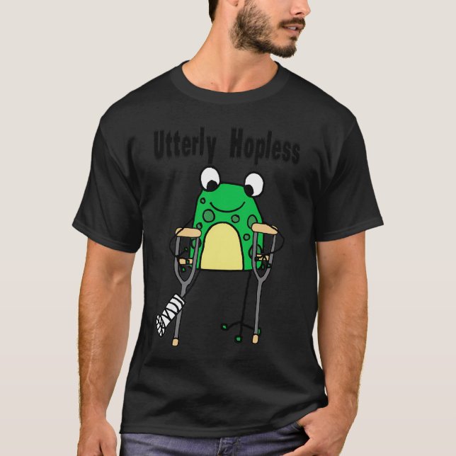 Camiseta Sapo Engraçado Em Cruzamentos Completamente Sem Es (Frente)