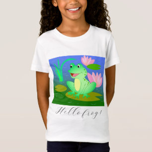 Camiseta Sapo engraçado, ilustração de desenho animado