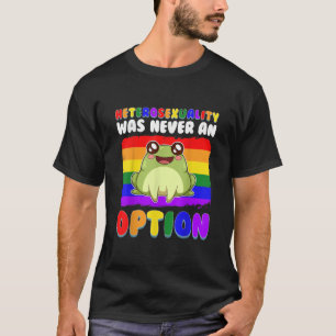 Camiseta Sapo engraçado LGBT Sinalizador do Rainbow Sapo Ka