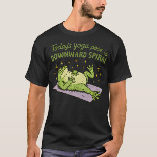 Camiseta Sapo Engraçado Meme A Posição de Yoga de Hoje é a