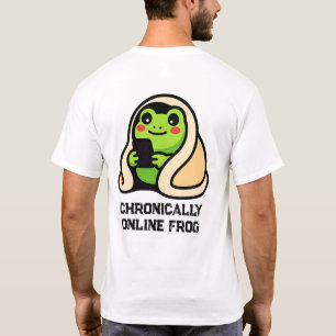 Camiseta Sapo engraçado meme online cronicamente engraçado