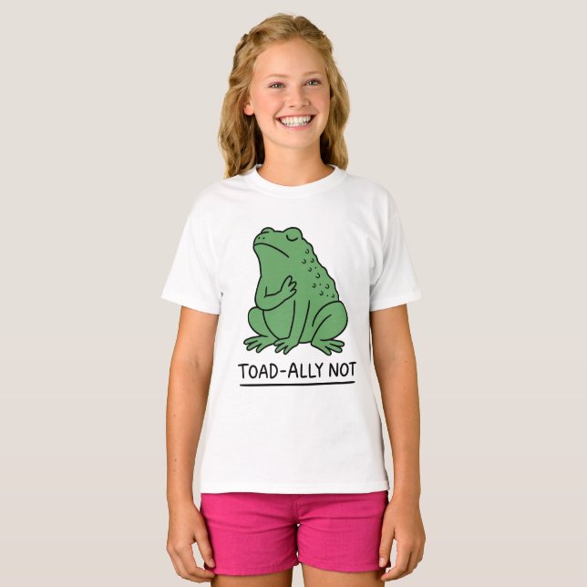 Camiseta Sapo engraçado, não rã (Frente Completa)
