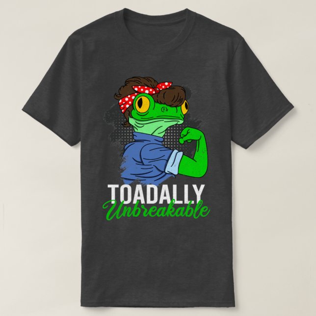 Camiseta Sapo Engraçado Presente Totalmente Inquebrável (Frente do Design)