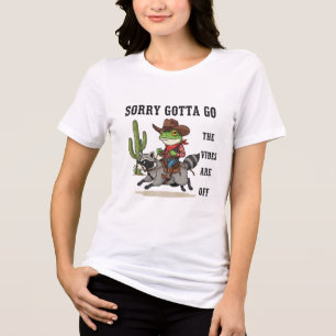 Camiseta Sapo Engraçado - Retro Rider Raccoon