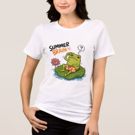 Camiseta Sapo Engraçado Verão Cérebro|Sapo de Desenho Anima