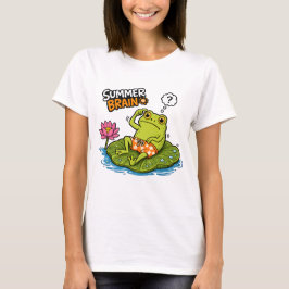 Camiseta Sapo Engraçado Verão Cérebro|Sapo de Desenho Anima