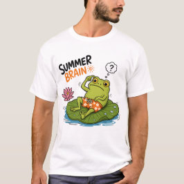 Camiseta Sapo Engraçado Verão Cérebro|Sapo de Desenho Anima