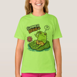 Camiseta Sapo Engraçado Verão Cérebro|Sapo de Desenho Engra