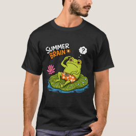 Camiseta Sapo Engraçado Verão Cérebro|Sapo de Desenho Engra