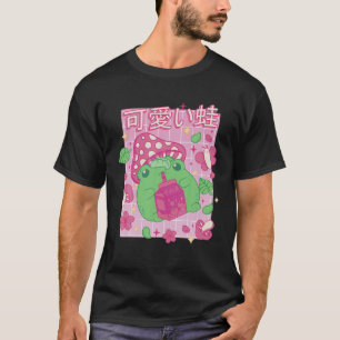 Camiseta Sapo Esético Kawaii Cute Mushroom Cottagecore Pe