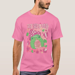 Camiseta Sapo Esético Kawaii Cute Mushroom Cottagecore Pe