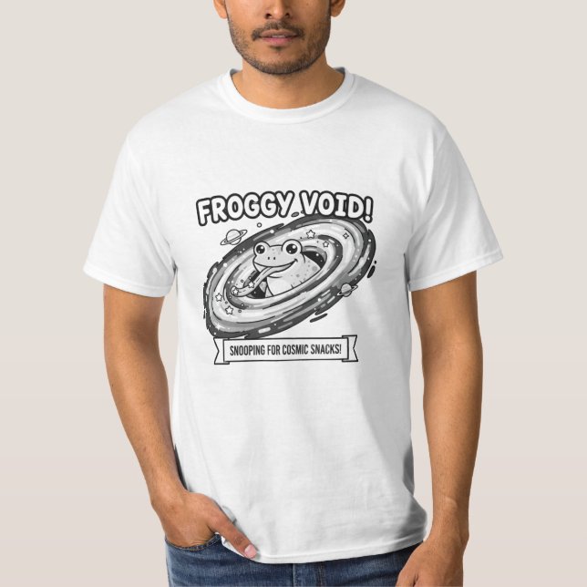 Camiseta Sapo Espacial Engraçado Cartoon Sapo (Frente)