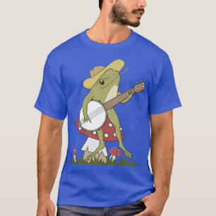 Camiseta Sapo Estético De Cottagecore Em Playin De Cogumelo