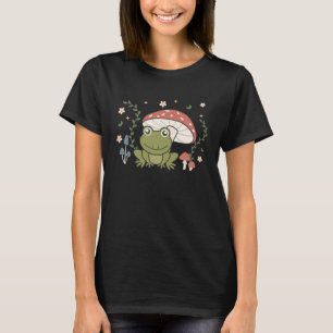 Camiseta Sapo Estético De Cottagecore Na Floresta Em