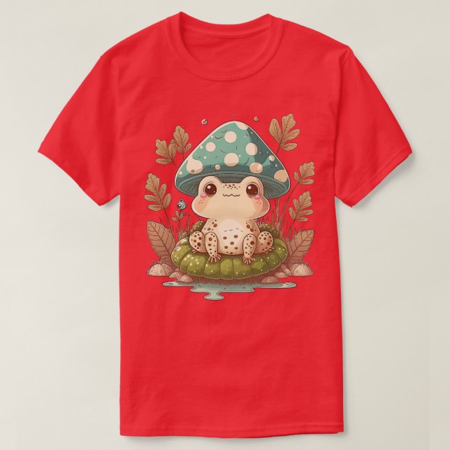 Camiseta sapo estético do Cogumelo (Frente do Design)