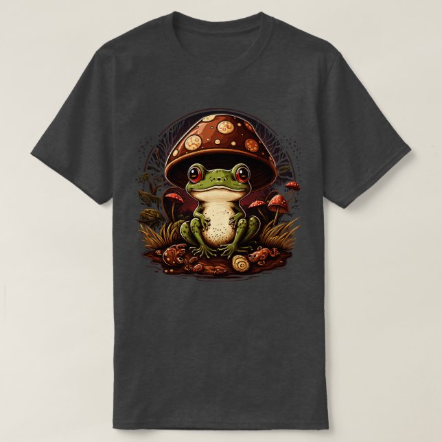 Camiseta sapo estético do Cogumelo 7 (Frente do Design)
