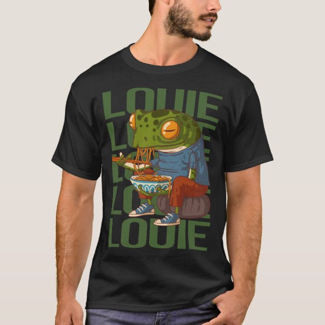 Camiseta Sapo Feliz - Nome Louie (Frente)