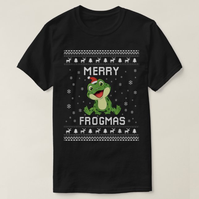 Camiseta Sapo Feriado de Natal Feio Sapo Feriado Anterior (Frente do Design)