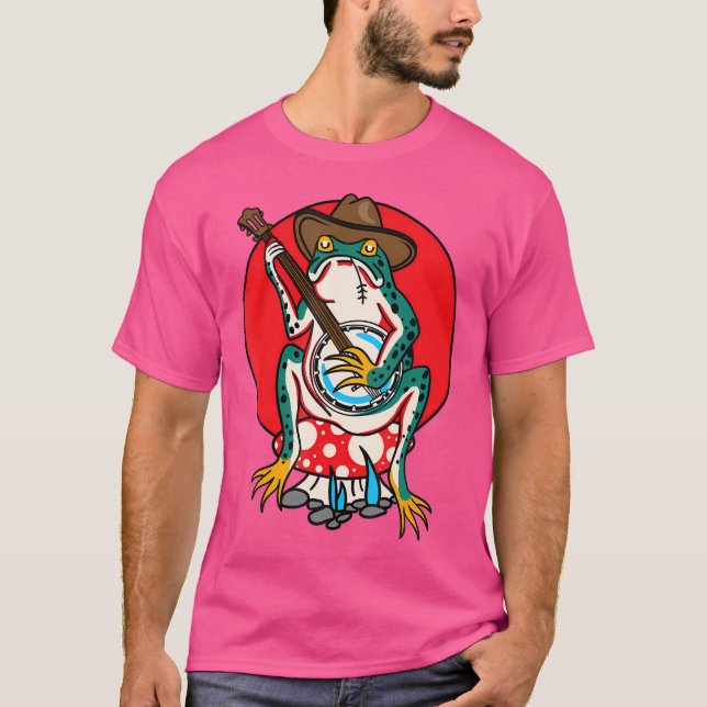 Camiseta Sapo Flash Tradicional de Tatuagem na Escola Ameri (Frente)