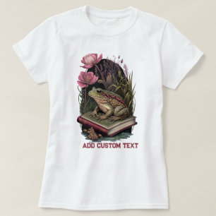 Camiseta Sapo floresta flores silvestres vintage, Amantes d