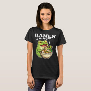 Camiseta Sapo Fofo Comendo Ramen – Ramen Be Happy Kawaii Sh