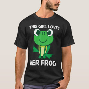 Camiseta Sapo Fofo Para Meninas Mãe Floresta Zoológico Anim