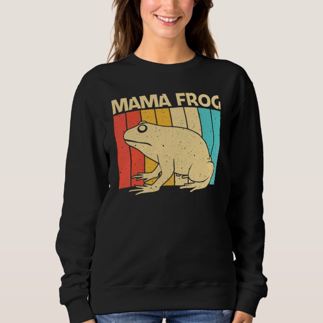 Camiseta Sapo Fofo Para Mulheres Mãe Caçadora de Sapos Anim (Frente)