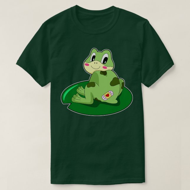 Camiseta Sapo Folha de Coração (Frente do Design)
