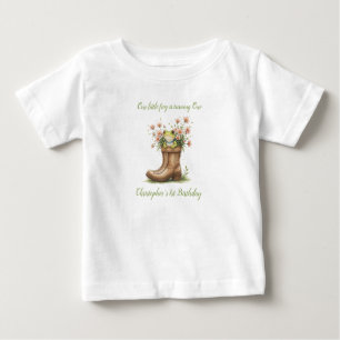 Camiseta Sapo Froggie primeiro aniversario personalizado