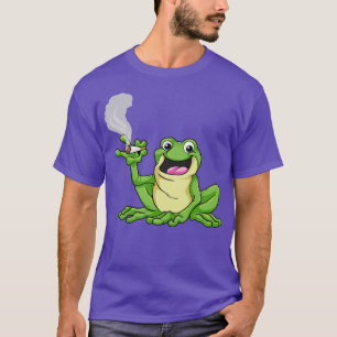 Camiseta Sapo fumante com cigarro