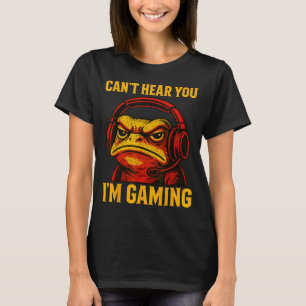 Camiseta Sapo Gamer Divertido Homens Mulheres Meninos Não P