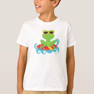 Camiseta Sapo giro, Sapo verde, Sapo pequeno, Conselho surf