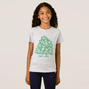 Camiseta Sapo Green Line Art Personalizado