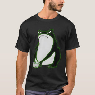 Camiseta Sapo Grumpy Desenhando Japonês Por Matsumoto Hoji
