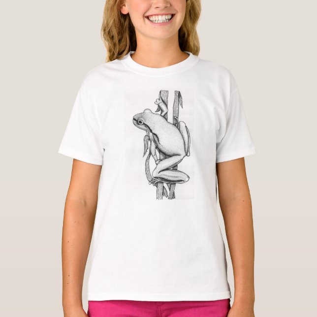 Camiseta Sapo ilustrado em Grass - por Skye Ryan-Evans © (Frente)