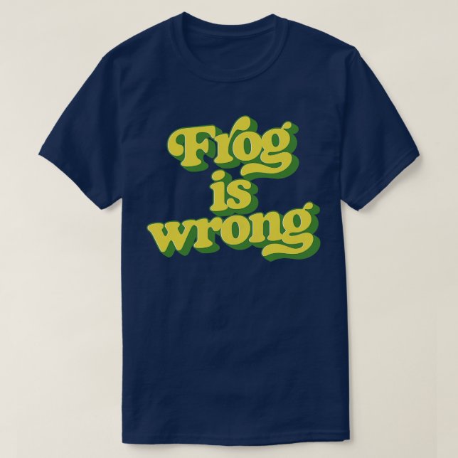 Camiseta Sapo incorreto (Frente do Design)
