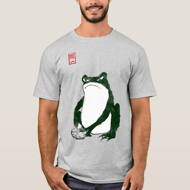 Camiseta Sapo Indecente Japonês Fez século XIX (Frente)