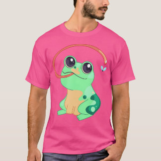 Camiseta Sapo Inseto Voo Catador Longa Língua Verde De