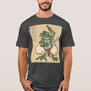 Camiseta Sapo japonês Samurai Warrior Bushido Code Katana