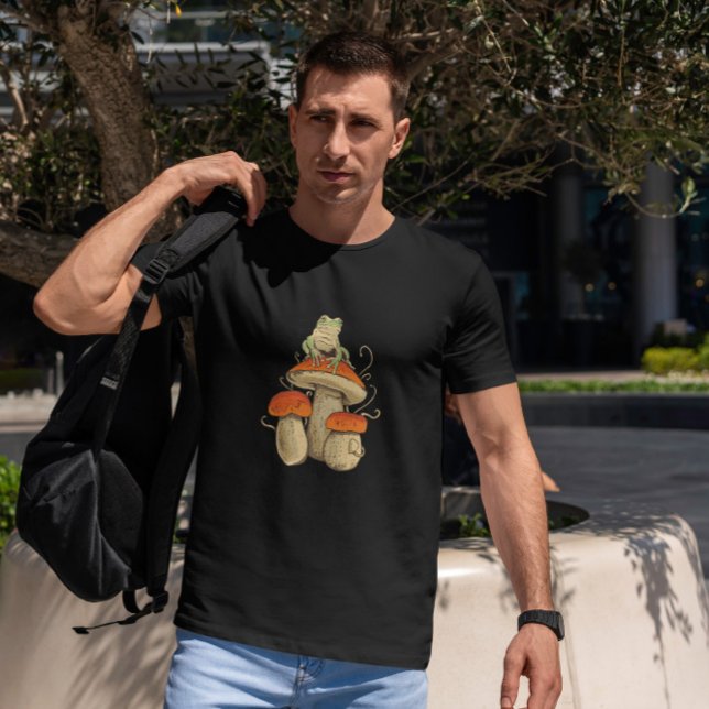 Camiseta Sapo Jogando Banjo No Cogumelo (Criador carregado)