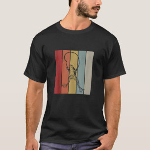 Camiseta Sapo Jumping Rope Retro Amphibian Animal Silhouett