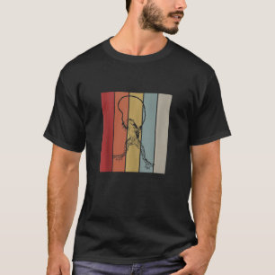 Camiseta Sapo Jumping Rope Retro Amphibian Animal Silhouett