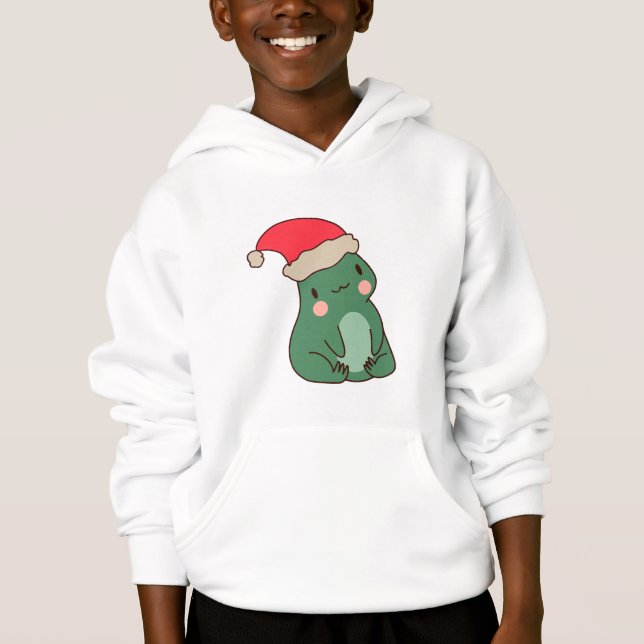 Camiseta Sapo Kawaii - Fantasia de Natal (Frente)