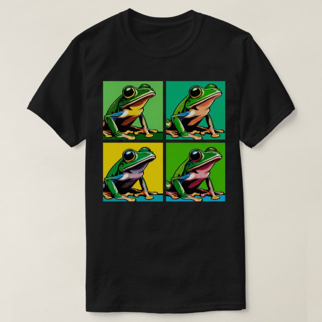 Camiseta Sapo Legal de Arte Sapo Árvore Verde (Frente do Design)