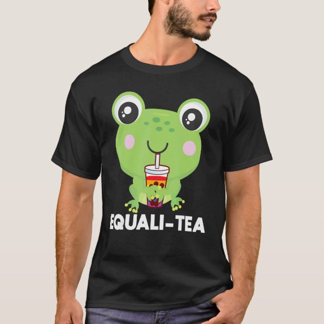 Camiseta Sapo Lgbt Equali Tea Orgulho gay Lgbt Sinalizador  (Frente)