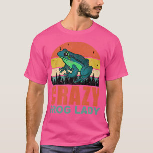 Camiseta Sapo Louco Senhora Sapos Engraçados-Anfíbios Pet P