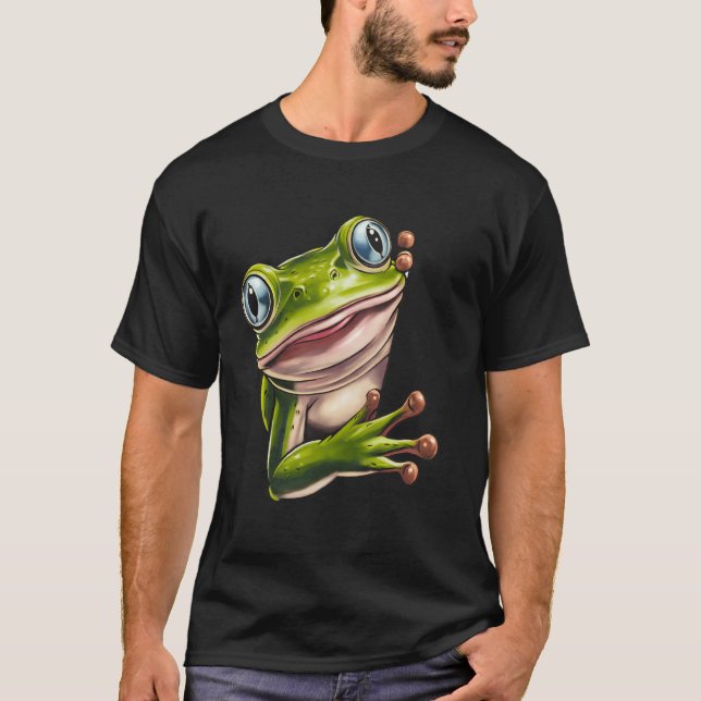 Camiseta Sapo Lover Dif Idea Um Amphibio De Sapo Verde Fofo (Frente)