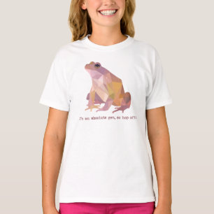 Camiseta Sapo Low Poly “Sou uma joia absoluta” Infantil